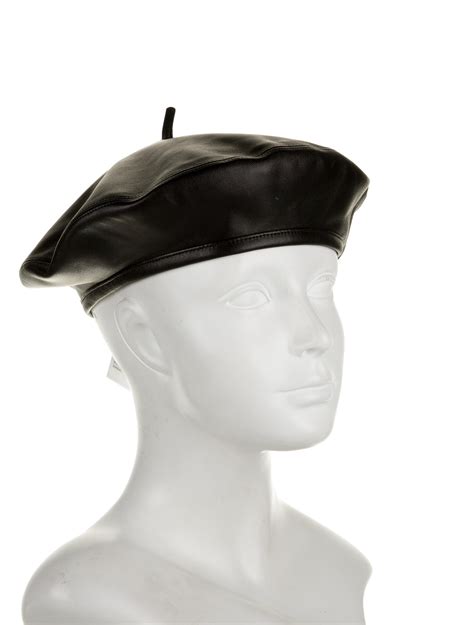 leather beret hat dior|black lambskin Dior beret.